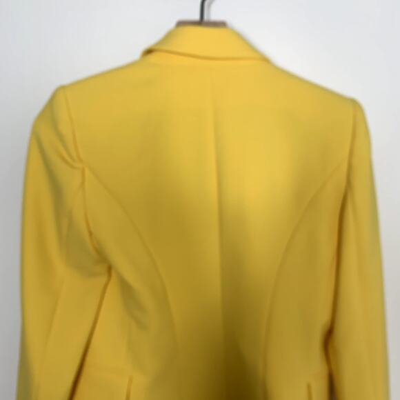 KOBI HALPERIN Dylan One-Button Tailored Jacket In Canary Yellow Womens Size XS - Picture 8 of 15